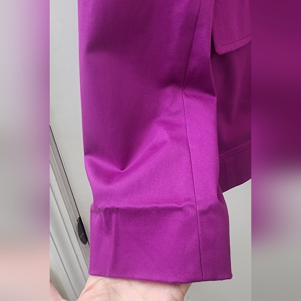 Ralph Lauren Purple Blazer, Size 16, Cotton. - Picture 8 of 10